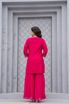 Gulnaar Gulab Embroidered Sharara Set for Women | Premium Festive & Wedding Wear