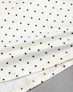 Strapless Ruched Polka Dot Tie-Up Top in White and Black